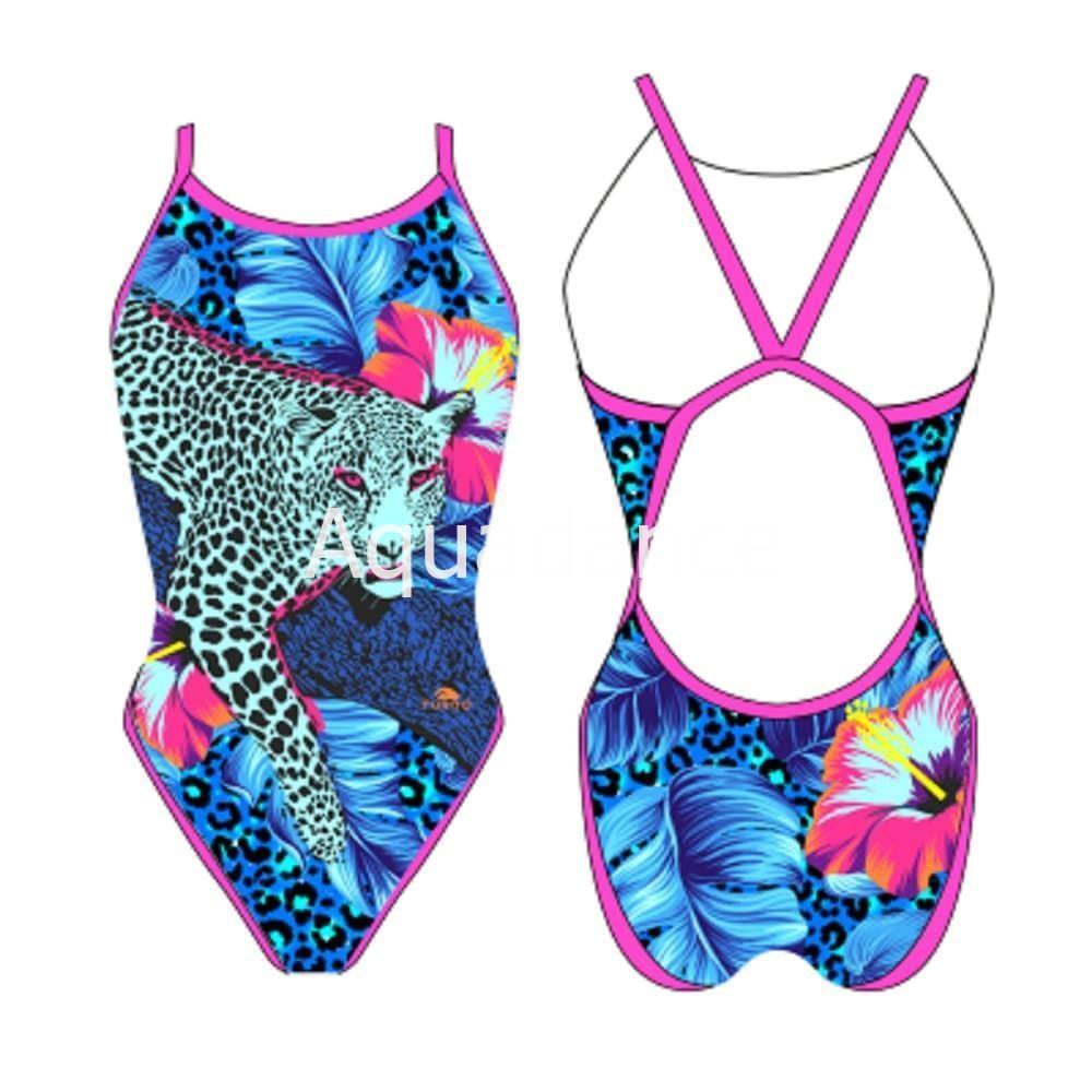Bañador natacion mujer revolution blue panter - Imagen 1
