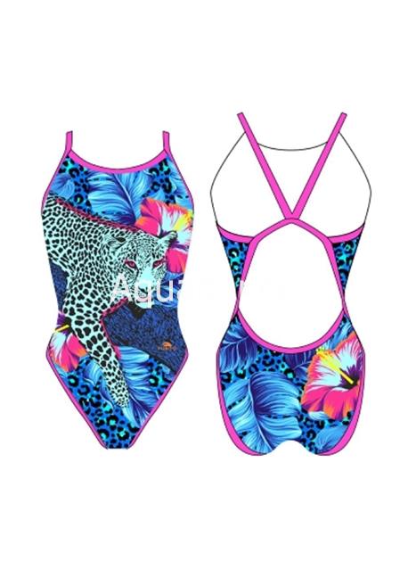 Bañador natacion mujer revolution blue panter - Imagen 1