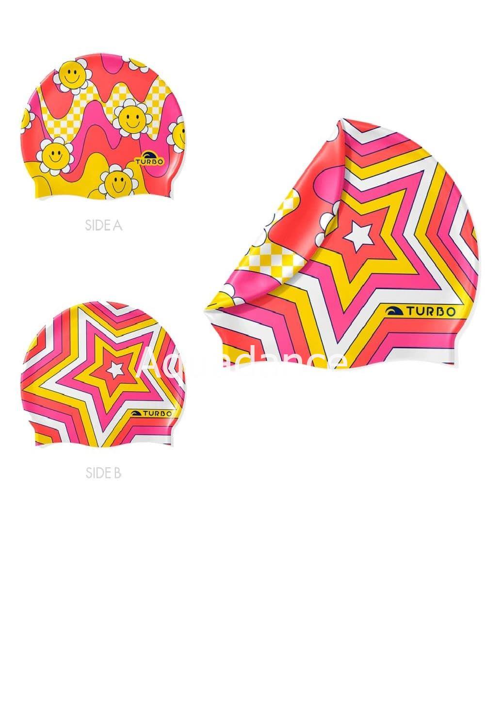 GORRO SILICONA (DOS CARAS) GROOVY & FLOWERS - Imagen 1