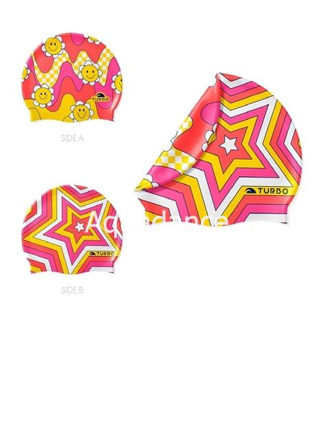 GORRO SILICONA (DOS CARAS) GROOVY & FLOWERS - Imagen 1