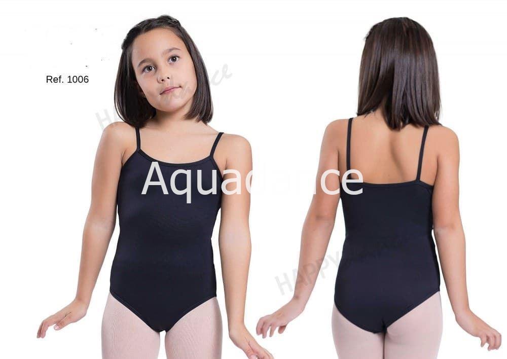 Maillot Ballet Niña con Manga Corta de Malla Intermezzo