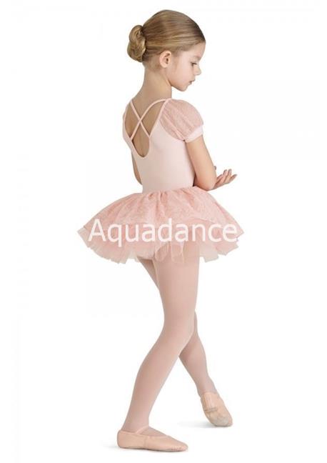 Maillot ballet niña mangas de encaje - Imagen 2