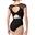Maillot bloch boat neck lace print - Imagen 2