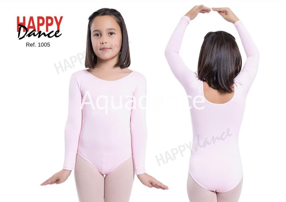 Maillot de Danza / Gimnasia para Niña Mangas Largas Color Negro