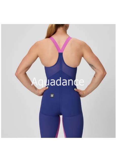 Women's Fastskin LZR Pure Valor 2.0 Closedback Kneeskin Navy/Purple - Imagen 2