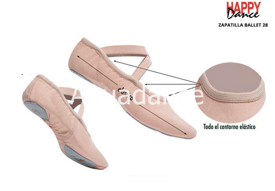 Zapatilla media punta ballet elástica - Imagen 1